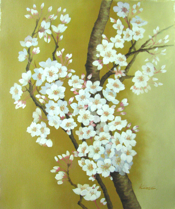 [유화 그림액자] 벚꽃 61x51cm