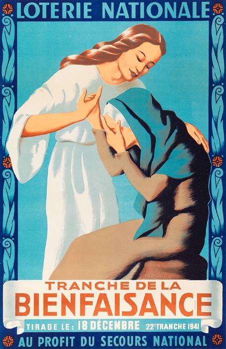 [인테리어 그림 액자 판넬]프랑스 빈티지 포스터 광고12 복권